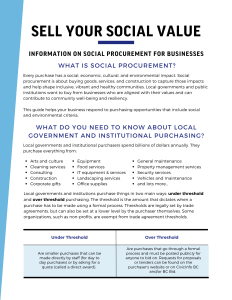 social procurement information